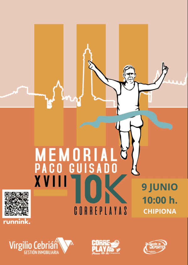 El Ayuntamiento de Chipiona, se prepara para llevar a cabo la emocionante XVIII edición de los 10K Correplayas Memorial Paco Guisado.