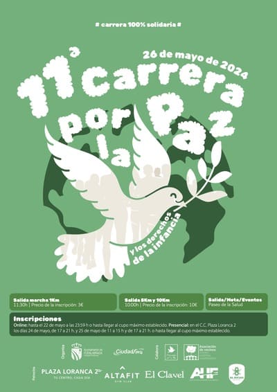 El 26 de mayo de 2024, la ciudad de Fuenlabrada se prepara para la undécima edición de la Carrera por la Paz.