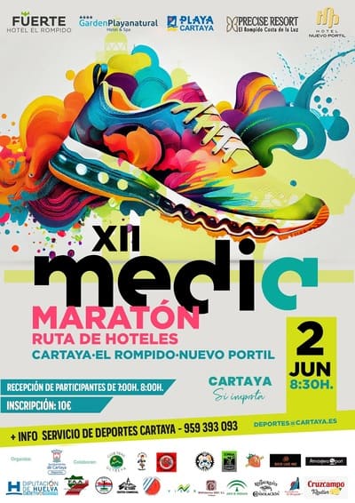 La XII edición de la Media Maratón "Ruta Hoteles de Cartaya, El Rompido y Nuevo Portil" está lista para recibir a atletas de todo el país.