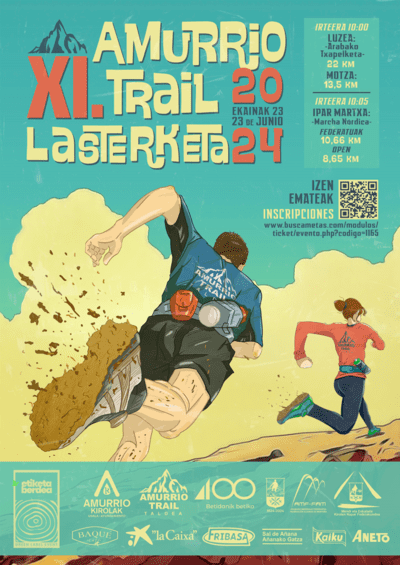 El XI Amurrio Trail Lasterketa es una prueba de trail que se llevará a cabo el domingo 23 de junio de 2024 en Amurrio, Álava.
