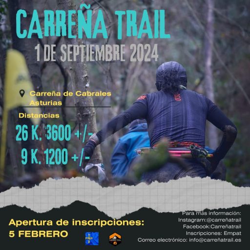Este 1 de septiembre, los apasionados de las carreras de montaña tienen una cita ineludible en el Carreña Trail 2024