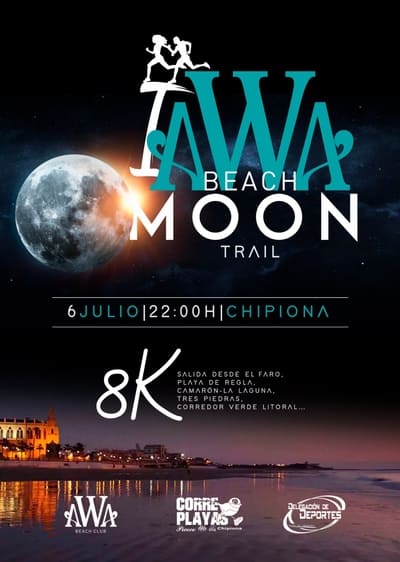 Chipiona, Cádiz, se prepara para un evento deportivo único: la primera edición de los 8 Km AWA Beach Moon Trail.