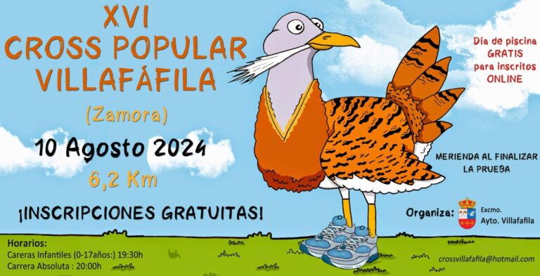 El sábado 10 de agosto de 2024, Zamora, será el epicentro del emocionante XVI Cross Popular de Villafáfila.