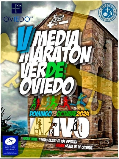 La V Media Maratón Verde de Oviedo se celebrará el viernes 13 de septiembre en Oviedo, Asturias, rganizada por el Club Deportivo Más o Menos.