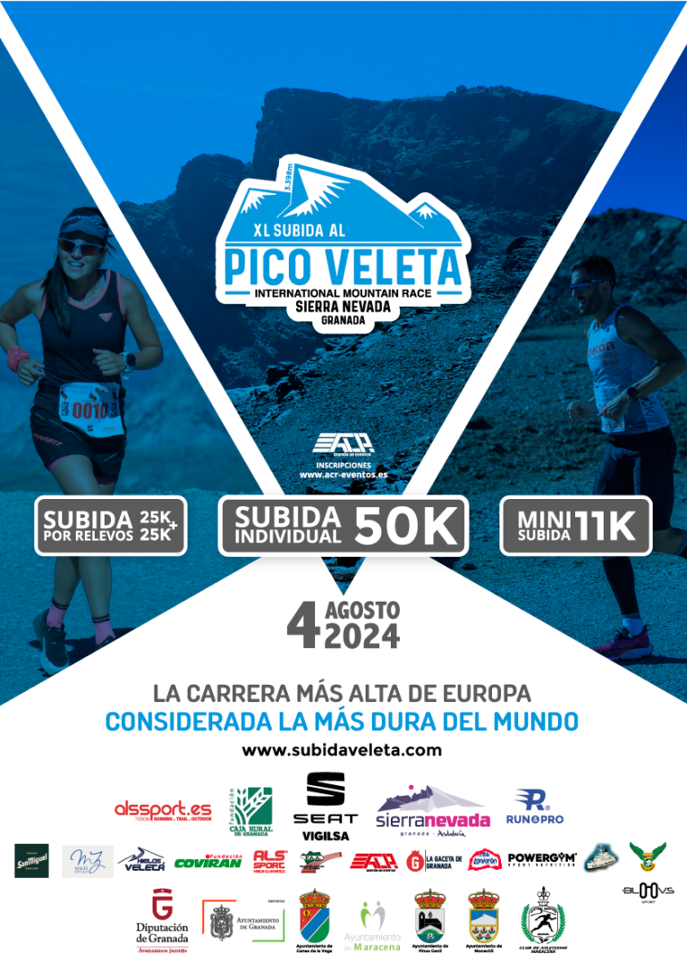 El próximo domingo 4 de agosto de 2024, el Club Atletismo Maracena organizará la 40ª edición de la Subida al Pico Veleta en Granada.