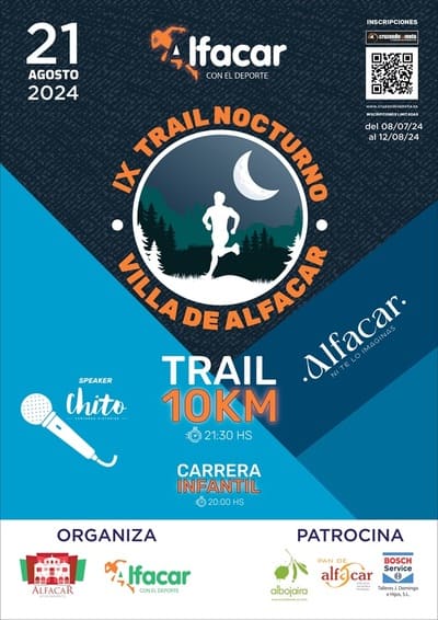 La localidad de Alfacar, situada en la provincia de Granada, se prepara para acoger el IX Trail Nocturno Villa de Alfacar.