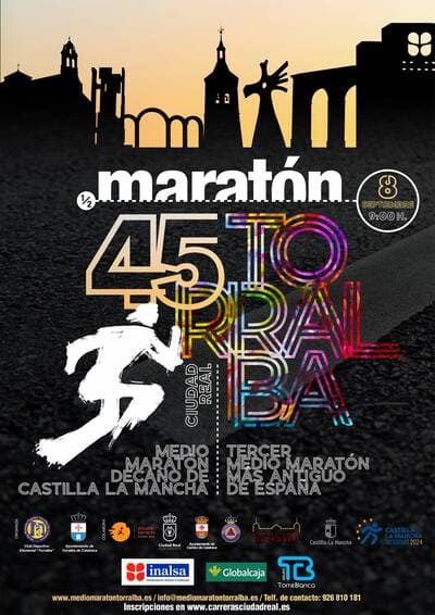 El próximo domingo 8 de septiembre, Torralba de Calatrava se vestirá de gala para celebrar la 45ª edición de su emblemática Media Maratón.