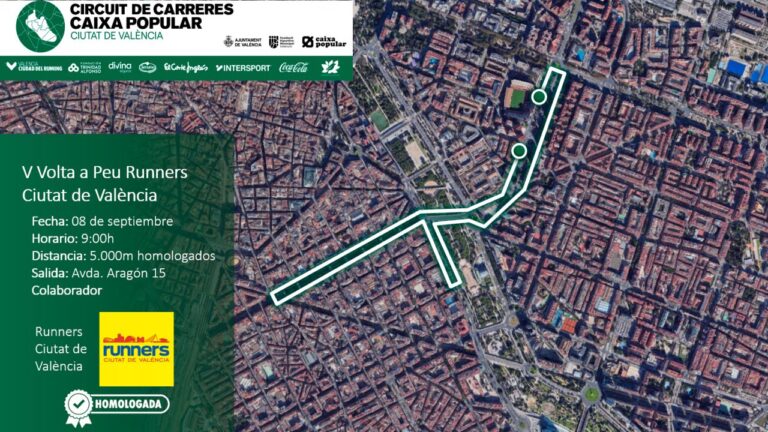 El domingo 8 de septiembre de 2024, Valencia acogerá la quinta edición de la Volta a Peu Runners Ciutat de València.