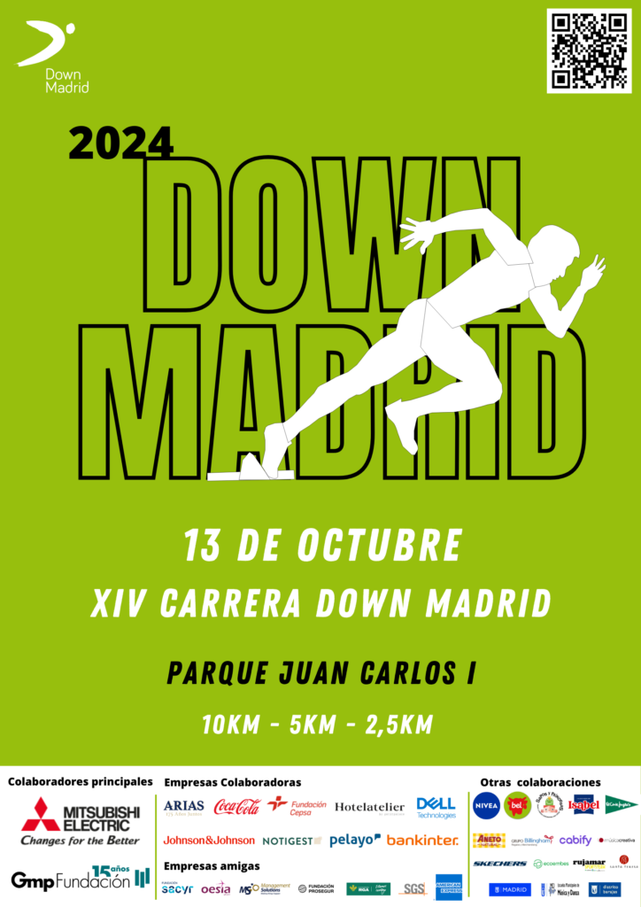 El próximo domingo 13 de octubre de 2024, el Parque Juan Carlos I de Madrid será el escenario de la XIV Carrera Solidaria Down Madrid