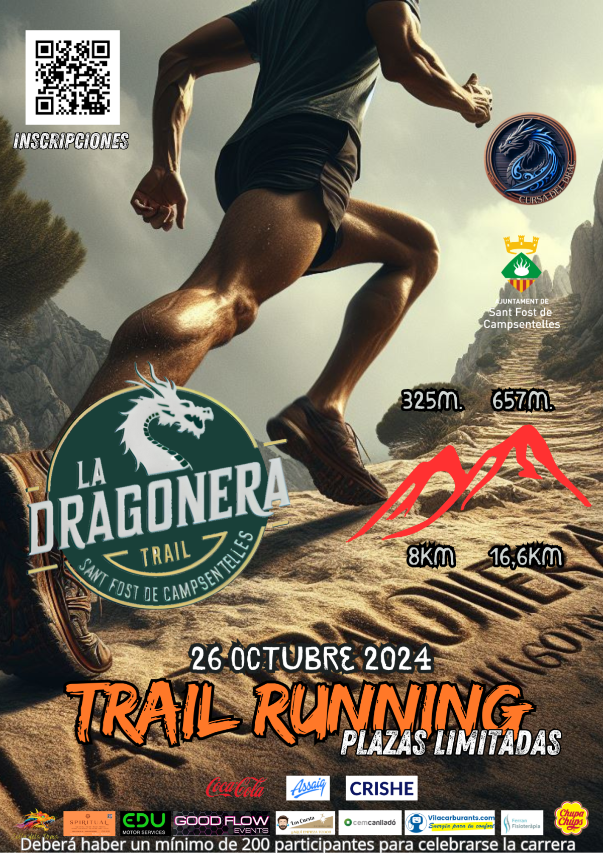 El próximo sábado, 26 de octubre, Sant Fost de Campsentelles acogerá una emocionante prueba de trail running: la Dragonera Trail