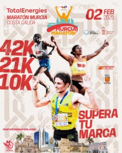 La TotalEnergies Maratón Murcia Costa Cálida celebrará su duodécima edición el próximo 2 de febrero de 2025