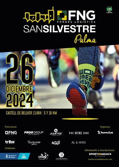 El próximo jueves 26, Palma será escenario de una de las carreras más esperadas del calendario navideño: la FNG San Silvestre Palma.