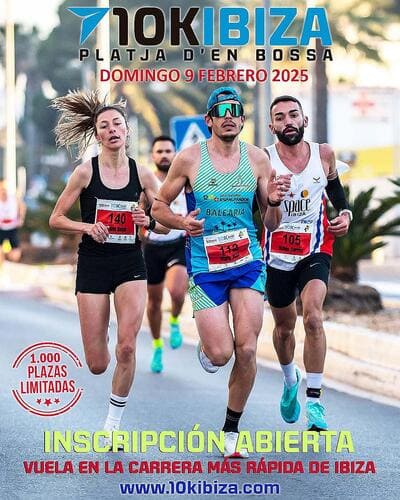 Platja d’en Bossa, en Ibiza, será el escenario de una de las carreras más esperadas del calendario deportivo insular: la 10K Playa en Bossa