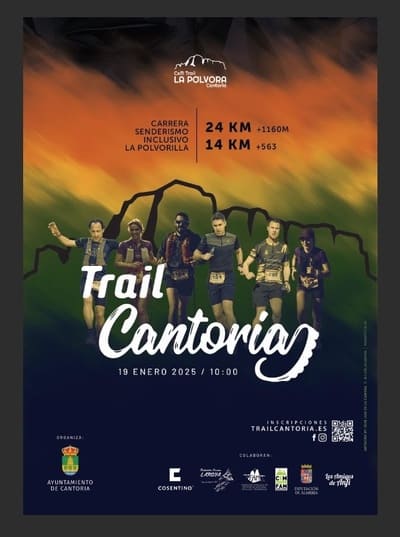 El domingo 19 de enero de 2025, la localidad almeriense de Cantoria será el escenario de la VI edición del Trail La Pólvora