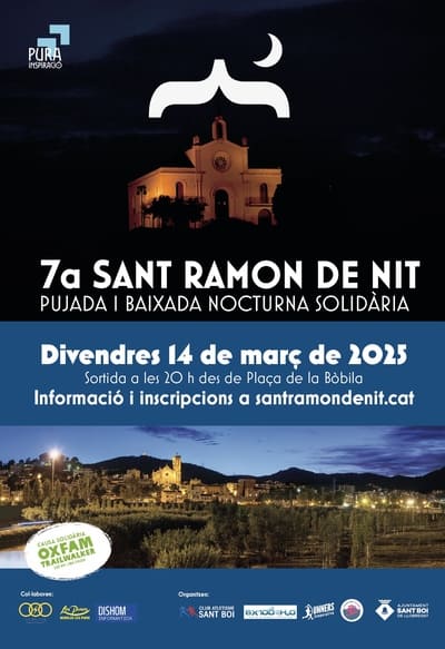 El próximo viernes 14 de marzo de 2025, Sant Boi de Llobregat acogerá la 7a edición de la Sant Ramon de Nit