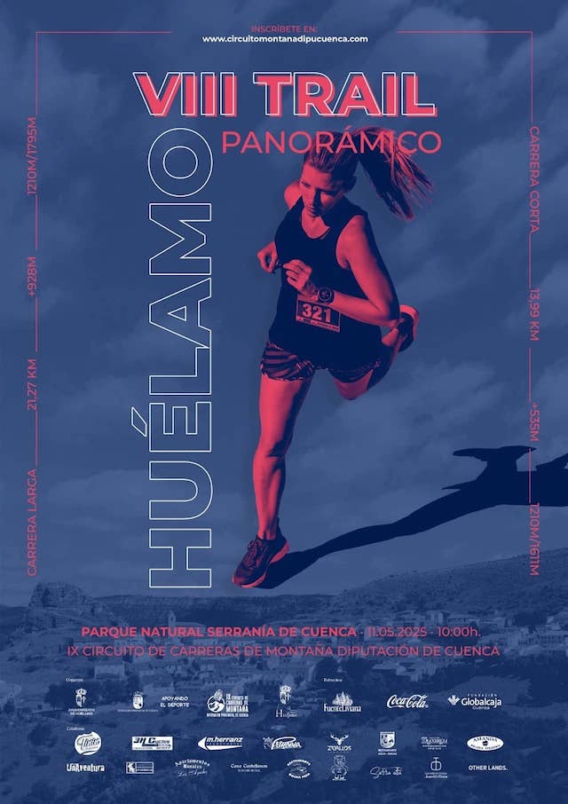 El próximo domingo 11 de mayo de 2025, Huélamo, en la provincia de Cuenca, será el escenario de la VIII edición del Trail Panorámico