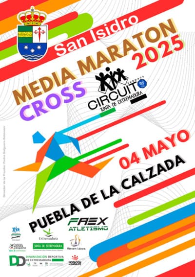 El próximo domingo 4 de mayo Puebla de la Calzada se llenará de ambiente deportivo con la XIV Media Maratón – XI Cross San Isidro.