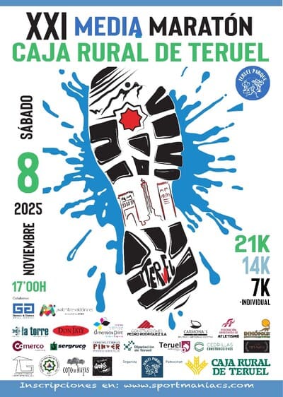 Teruel volverá a vivir una gran jornada de atletismo popular con la celebración de la XXI Media Maratón Caja Rural de Teruel