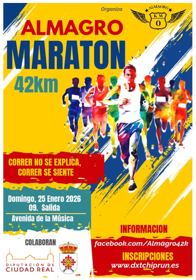 Ya hay fecha marcada en rojo para una de las pruebas más especiales del calendario invernal: el Maratón de Almagro vuelve el 25 de enero.