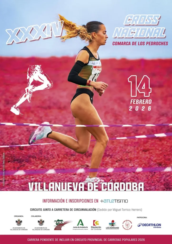 Villanueva de Córdoba vuelve a ser protagonista del atletismo con la celebración del 34º Cross Nacional Comarca de Los Pedroches.