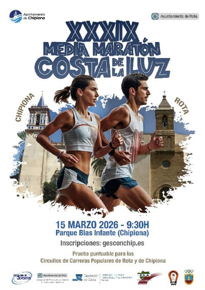 Una vez más, y van 39, la Media Maratón Costa de la Luz prepara su salida con ese aroma especial que solo tienen las pruebas con historia